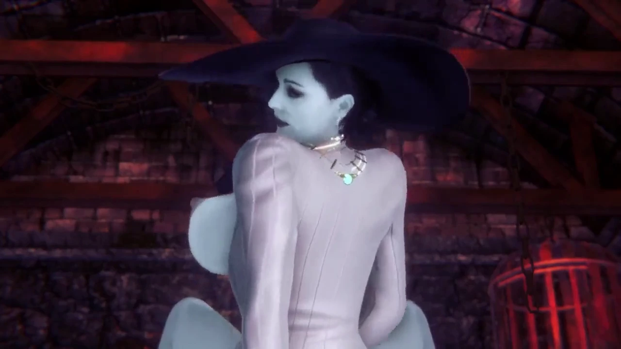 Alcina and House Dimitrescu in erotic Resident Evil Village fan video porn video